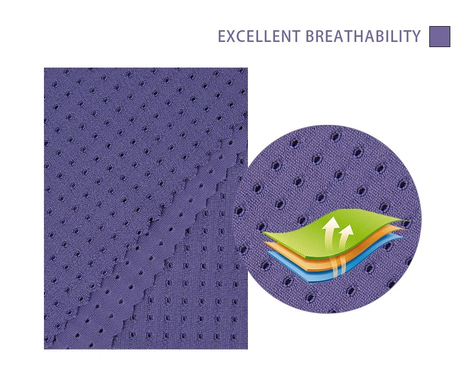 Breathability of warp knitted nylon spandex mesh fabric Breathability of warp knitted nylon spandex mesh fabric